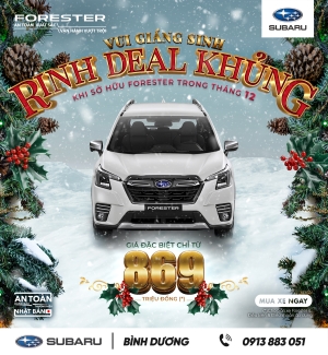 TẬN HƯỞNG MÙA ĐÔNG 2024 CÙNG GIA ĐÌNH VÀ FORESTER 